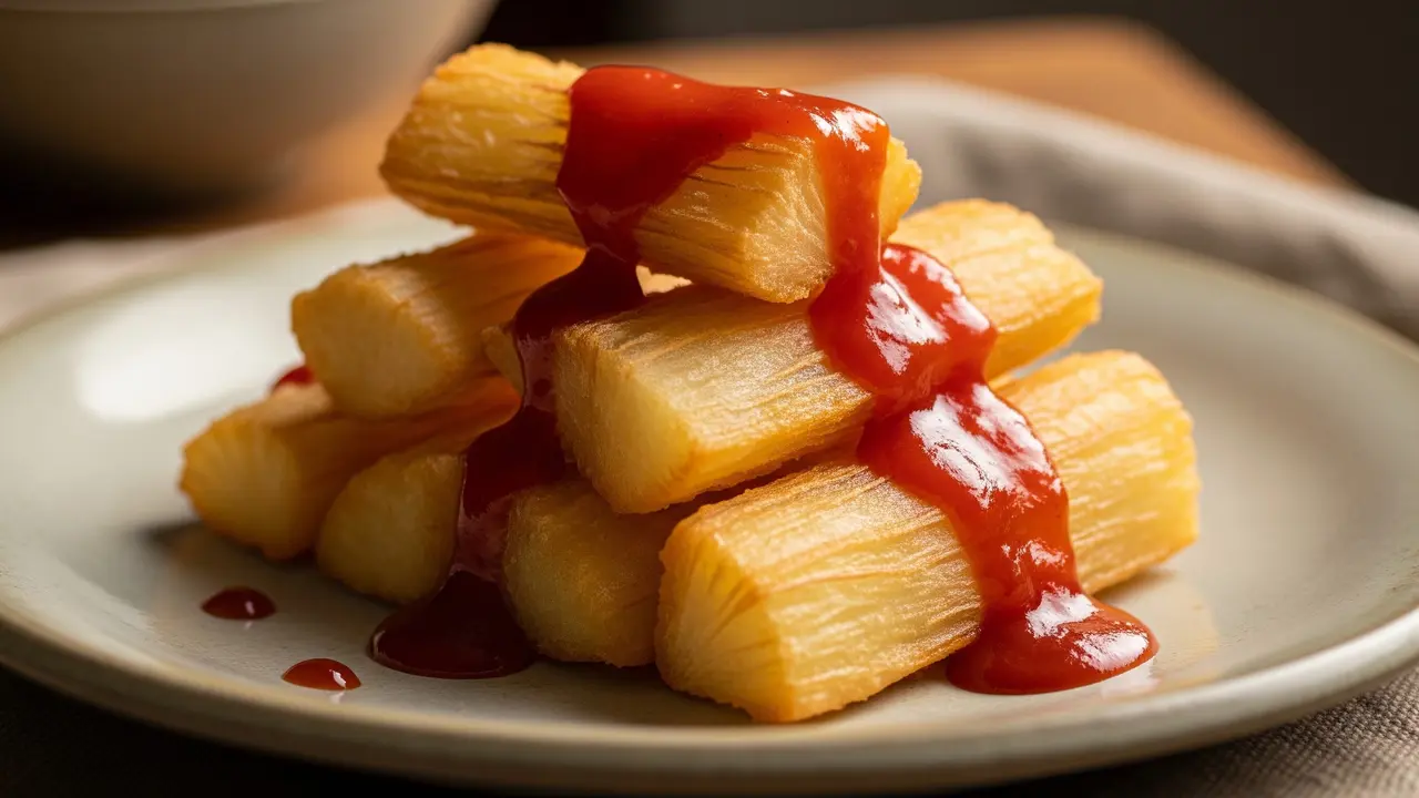 Singkong Saus Gochujang (AI Generated)
