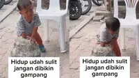 Viral, Aksi Nyeleneh Bocah Masukkan Tangan ke Lubang Ini Bikin Geregetan