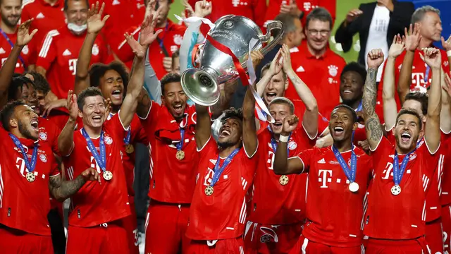 Momen Emosional Pemain Bayern Munchen Saat Mengangkat Trofi Liga Champions