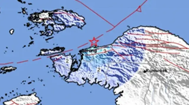 Gempa Magnitudo 4,5 Guncang Kota Sorong Papua