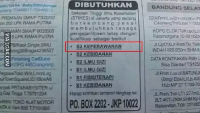 6 Lowongan Kerja di Koran Ini Bikin Geleng Kepala