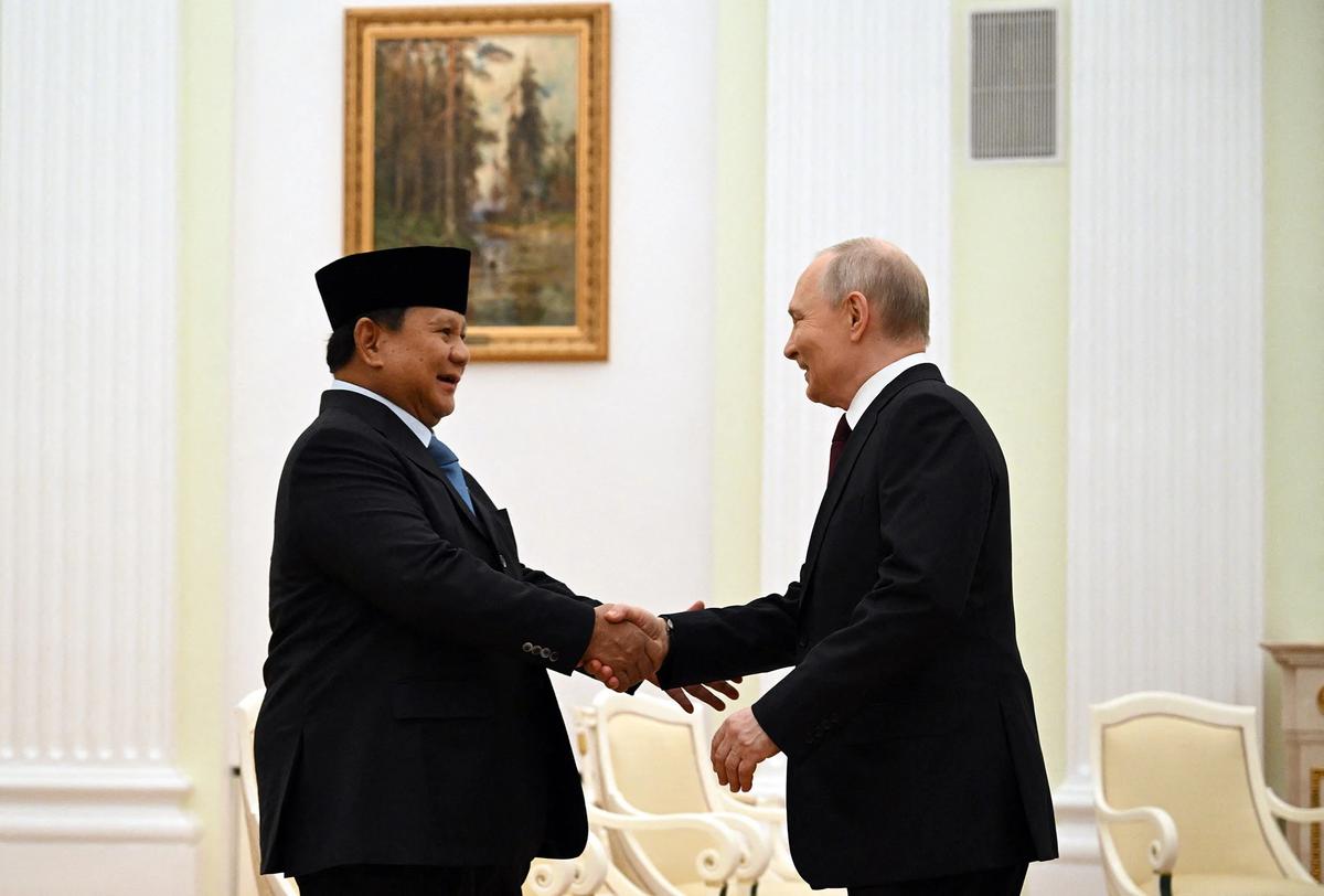 FOTO: Prabowo dan Putin Bahas Penguatan Kerja Sama Strategis di Moskow