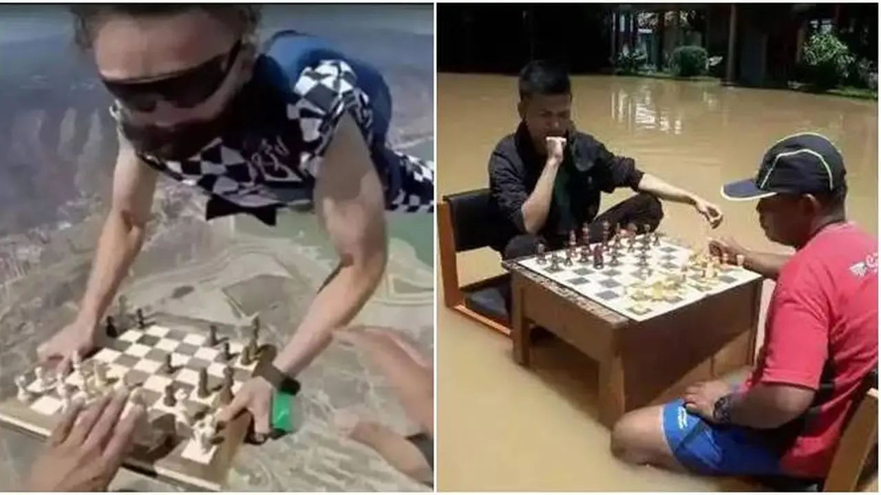 Enggak Tahu Tempat, Ini 7 Potret Absurd Orang Saat Main Catur