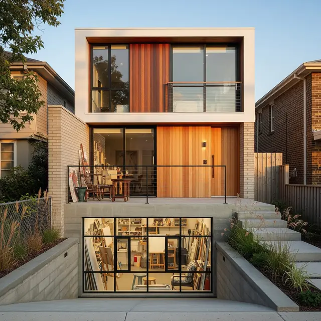 Desain Rumah Kecil dengan Basement