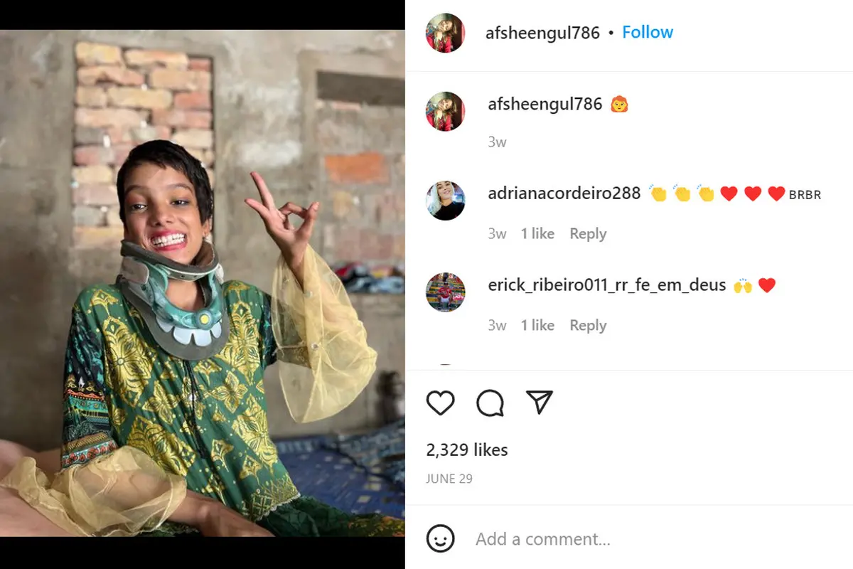 Afsheen Gul. Foto: instagram @afsheengul786.