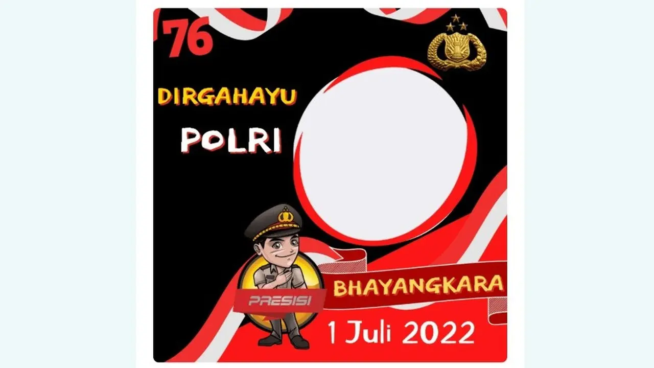 Link Twibbon Hari Bhayangkara 2022 dan Cara Membuatnya.