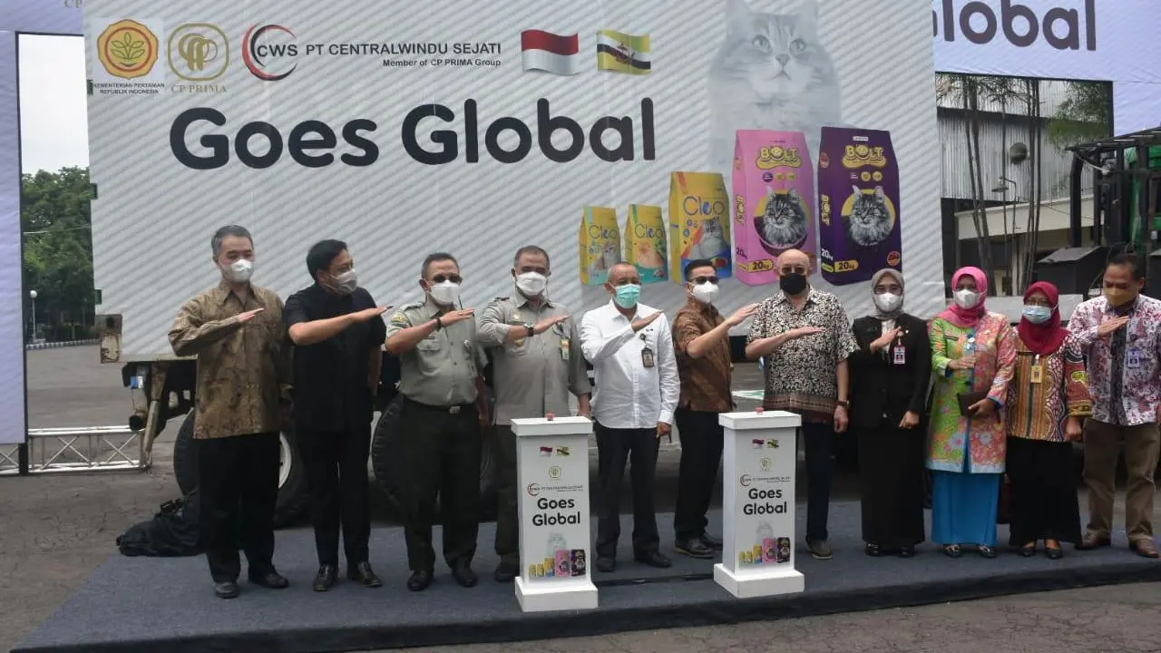 Kementan Lepas Ekspor Perdana Pet Food ke Brunei Darussalam