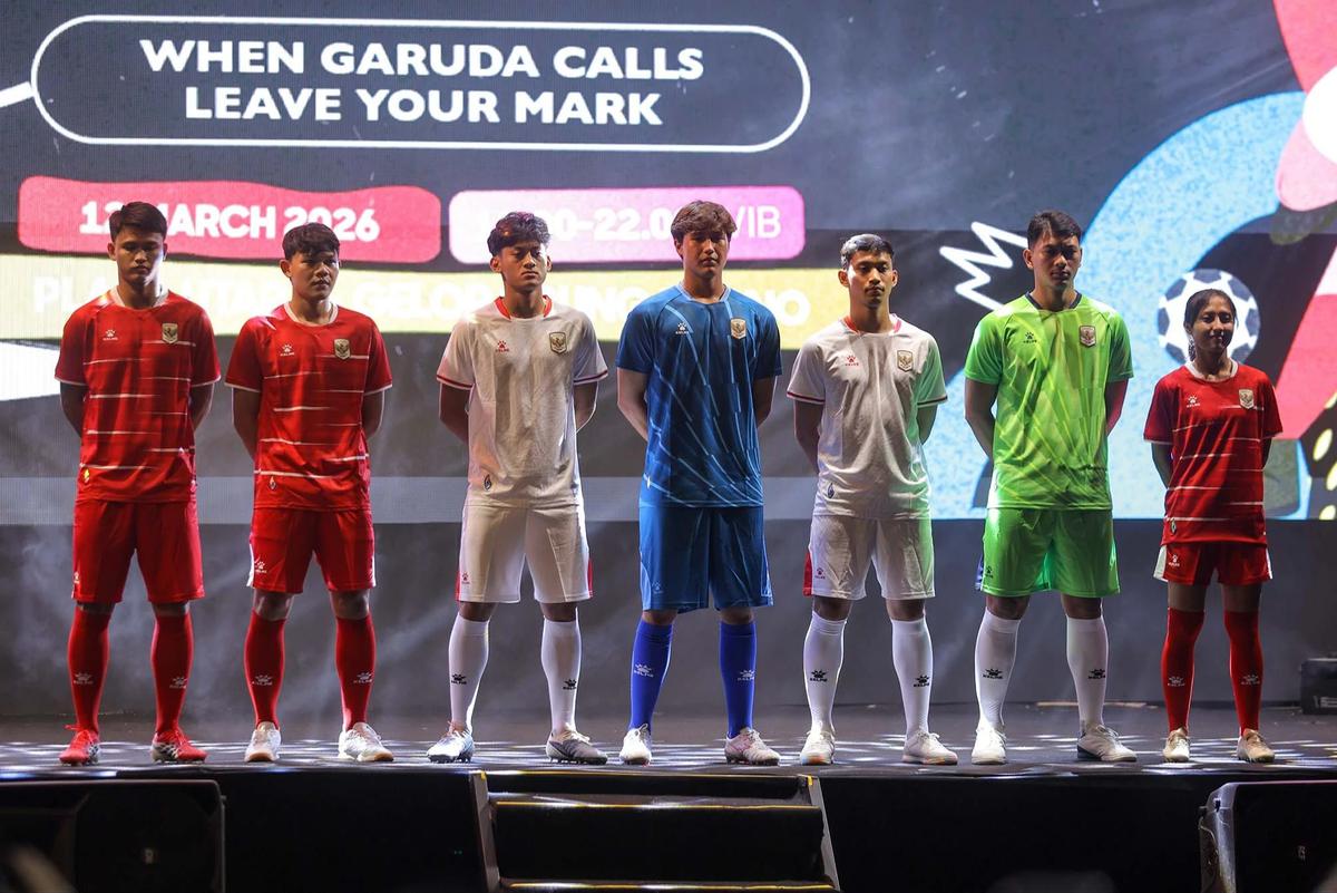 FOTO: Kelme Luncurkan Jersey Baru Timnas Indonesia