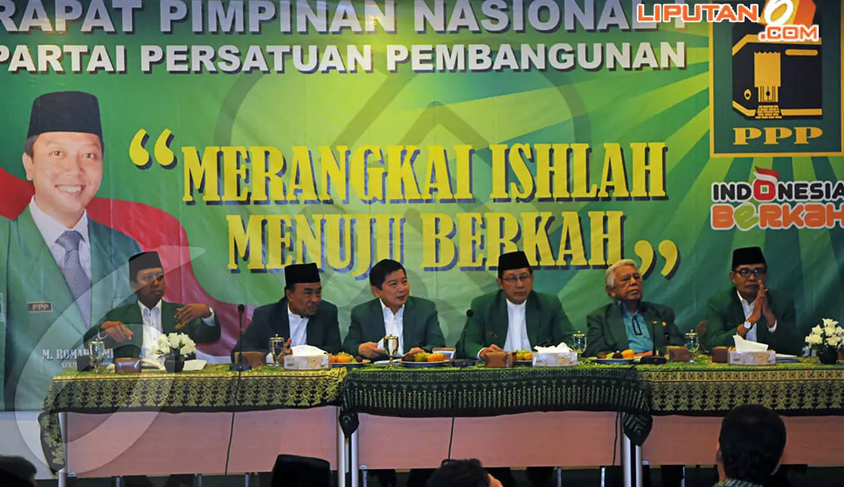 PPP menggelar Rapat Pimpinan Nasional (Rapimnas) di kantor DPP PPP, Jakarta, Sabtu (19/4/14). (Liputan6.com/Johan Tallo)