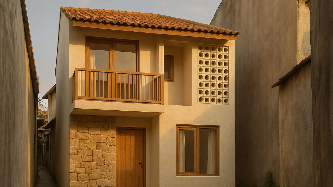 Model Rumah 2 Lantai Rp 100 Juta di Gang