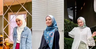 Mulai dari Shireen Sungkar hingga Tya Ariestya, berikut ide mix and match baju hijab yang sempurna untuk hangout bersama teman-teman. Simple tapi stylish!