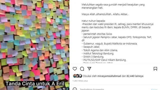 Atalia Praratya - Ridwan Kamil (Foto: Instagram/@ataliapr)