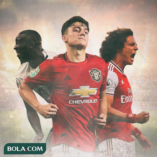 Ilustrasi Pemain - Tanguy Ndombele, Daniel James, David Luiz