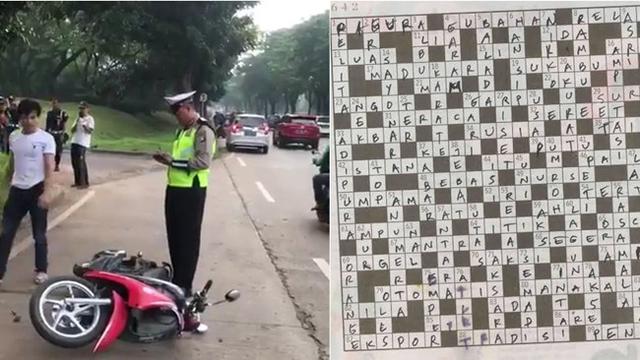 Catatan Polisi Buatan Warganet untuk Pria yang Ngamuk Saat Ditilang