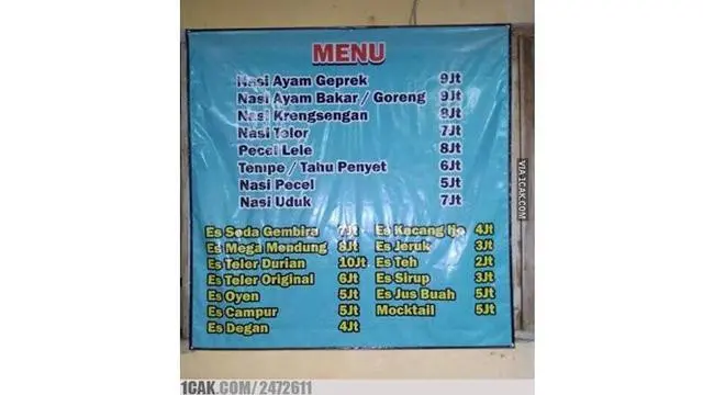 8 Menu Makan Harga Jutaan Ini Bikin Pembeli Elus Dada, Salah Tulis
