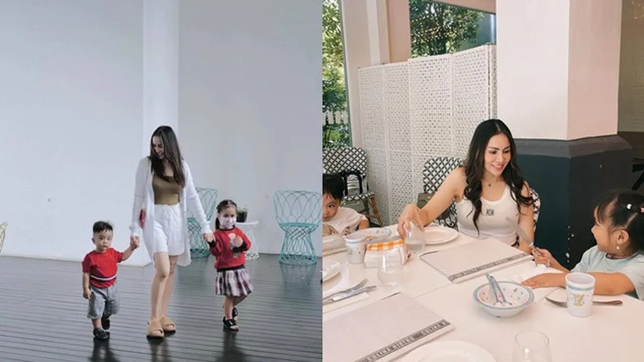 6 Potret Momo Geisha Momong Dua Anak, Gayanya Bak ABG