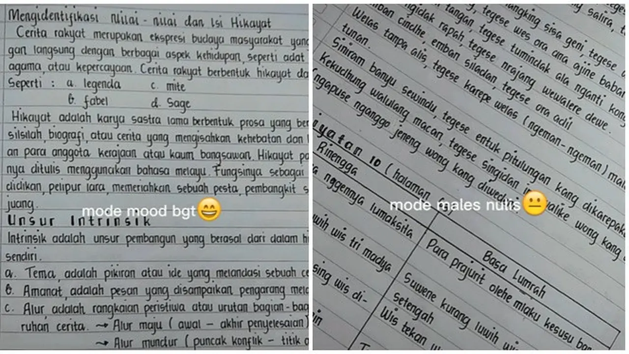 Tetap Rapi Meski Malas, Tulisan Tangan Bak Ketikan Komputer Ini Banjir Pujian