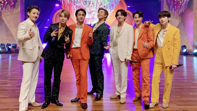 BTS perform dynamite di Grammy 2021/dok. Twitter BTS_official