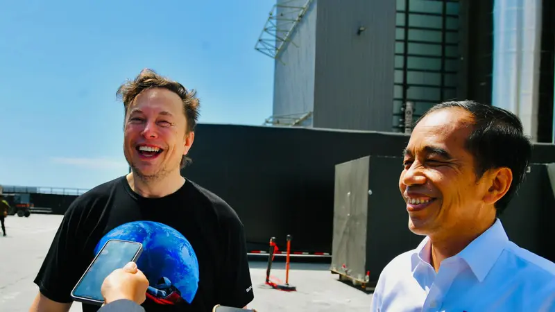 Jokowi bertemu dengan Elon Musk di SpaceX