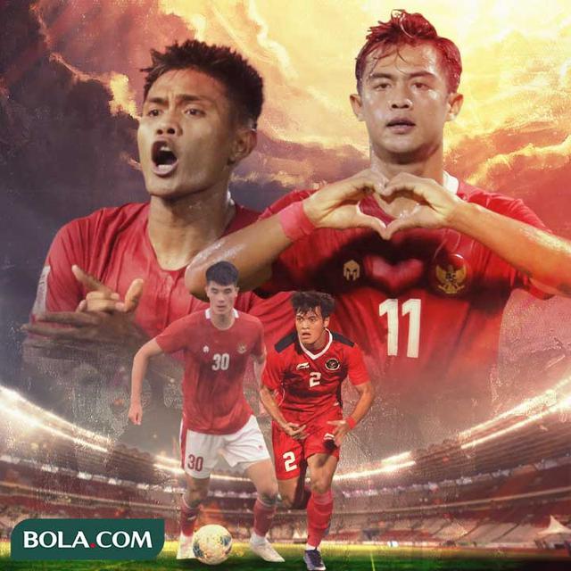 Timnas Indonesia - Elkan Baggott, Pratama Arhan, Fachruddin Aryanto, Alfeandra Dewangga