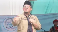 Ketua PP Pemuda Muhammadiyah, Dahnil Anzar Simanjuntak dalam Tabligh Akbar dan Orasi Kebangsaan Muskerwil Pemuda Muhammadiyah di Majenang, Cilacap. (Foto: Liputan6.com/Muhamad Ridlo)