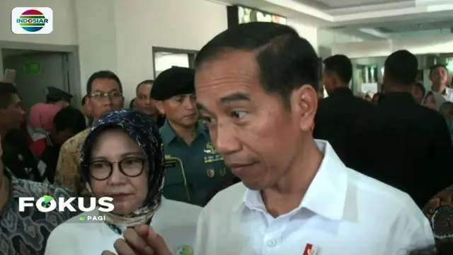 Jokowi tinjau pelayanan kesehatan di RS Hasan Sadikin Bandung. Dalam kunjungannya, Presiden memastikan pelayanan KIS dan BPJS berjalan optimal.