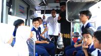 Pemerintah Kota Tangerang meluncurkan program bus sekolah gratis untuk pelajar di wilayahnya. (Foto: Istimewa).