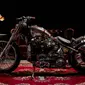 Motor kustom bernama 'Sinaga' garapan Queen Lekha Choppers keluar sebagai Best Custom Bike Show Kustomfest 2022.