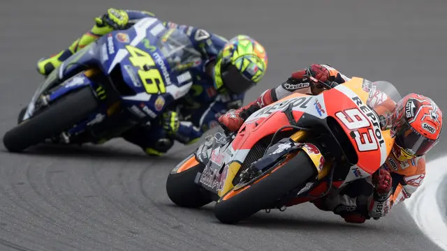 Valentino Rossi dan Marc Marquez