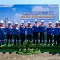 Pertamina melakukan groundbreaking proyek pengembangan pembangkit listrik tenaga Surya (PLTS) di Kilang Plaju . (Dok Pertamina)