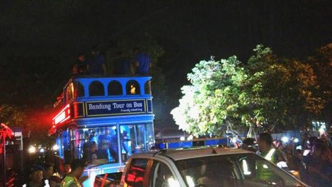 Persib Bandung disambut ribuan bobotoh