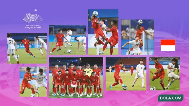 Kolase - Foto Timnas U-24 Di Asian Games 2022