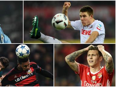 Manchester United diyakini akan menambah bek baru pada bursa transfer Juni mendatang. Berikut ini delapan bek muda yang berpotensi diboyong oleh Setan Merah. (AFP)