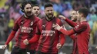 Empoli Vs AC Milan di Serie A 2023/2024. (Bola.com/Dok.AP/Marco Bucco).