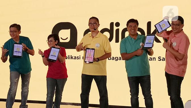 Peluncuran aplikasi Adiraku di Jakarta, Kamis (20/2/2020). (Liputan6.com/ Agustinus Mario Damar)