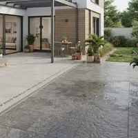 Model Teras dengan Lantai Dua Tekstur (AI Generated)