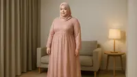 Pilihan Model Dress Brokat Empire Waist untuk Orang Plus Size, Menyamarkan Paha Besar