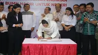Dirikan Yayasan BUMN Hadir untuk Negeri, Menteri Rini Minta BUMN Bersinergi