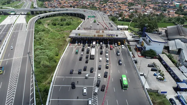 Ilustrasi bahu jalan di tol