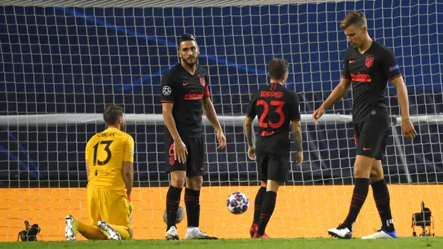 Wajah Lesu Pemain Atletico Madrid Usai Tersingkir dari Liga Champions
