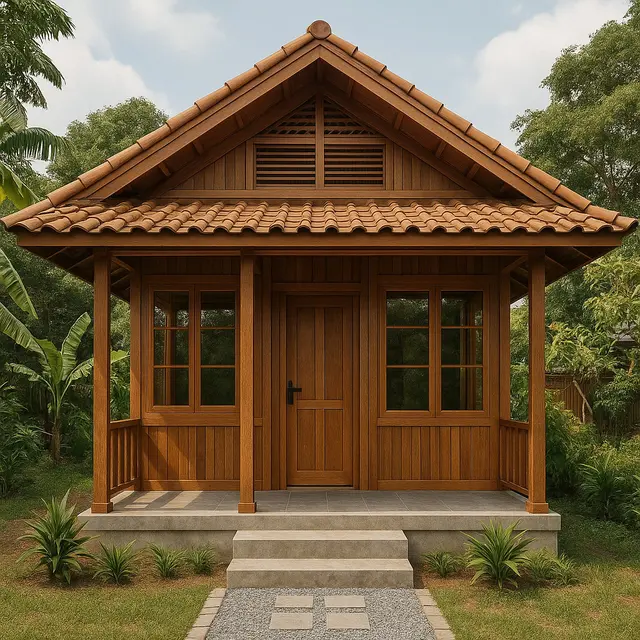 Desain Rumah Kampung Kekinian yang Estetik
