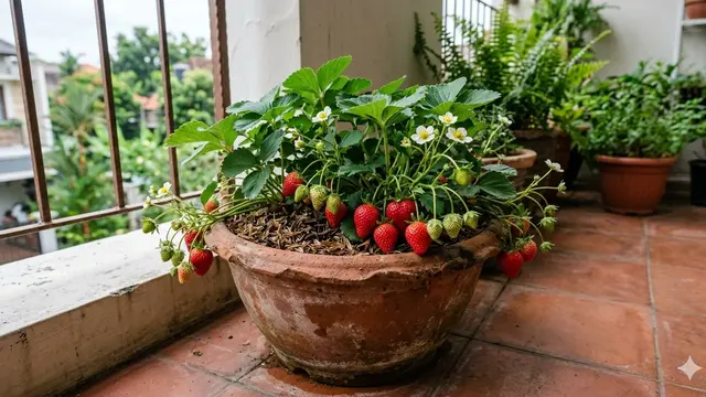 Tanaman Buah Mini yang Cocok di Pot (Foto: Gemini AI)
