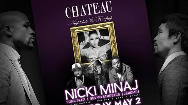 Nicki Minaj Meriah Duel Manny Pacquiao melawan Floyd Mayweather Jr di Las Vegas