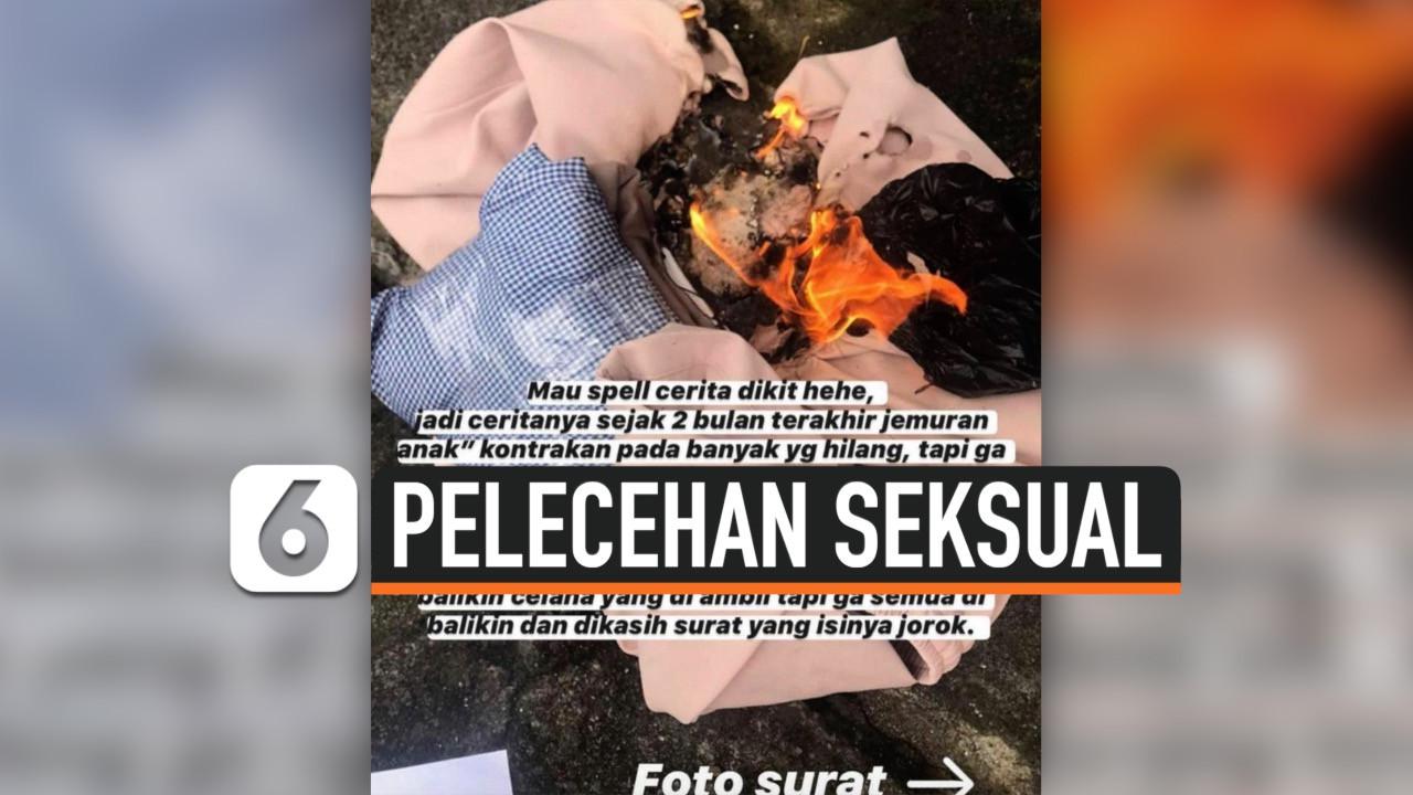 VIDEO: Viral Pria Mesum Curi Celana Dalam Wanita untuk Masturbasi