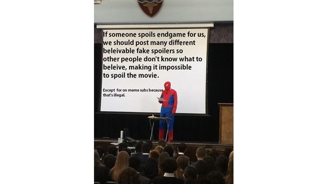 Edit layar Edit layar Avengers: Endgame (sumber: twitter.com/spongebobb69)