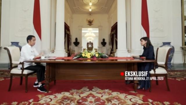 Tangkapan layar wawancara Najwa Shihab dan Presiden Jokowi. (Foto: YouTube Mata Najwa))
