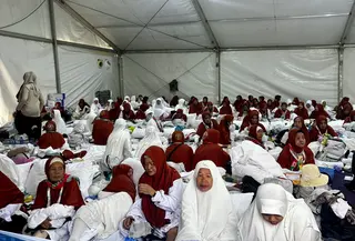 Suasana Wukuf di Arafah Jemaah Haji Indonesia (Asnida Riani/Liputan6.com)