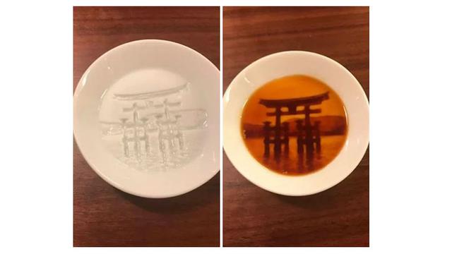 Unik, Piring Ini Akan Ciptakan Lukisan Saat Dituang Kuah Makanan