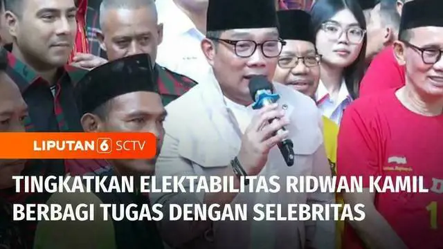 VIDEO: Kurang 60 Hari, Ridwan Kamil Gencarkan Kampanye dengan Selebriti dan Influencer