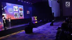 Suasana acara XYZ DAY 2018 di The Hall Senayan City, Jakarta, Rabu (25/4). XYZ Day diselenggarakan oleh KapanLagi Youniverse yang menghadirkan talkshow dari para konten kreator dan influencer hits. (Liputan6.com/Herman Zakharia)